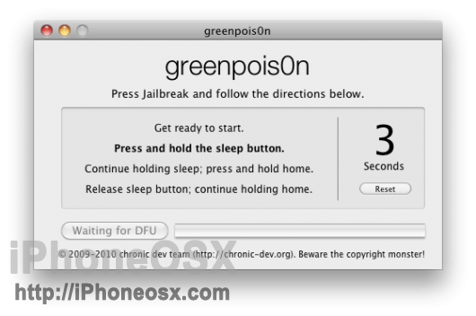 Greenpois0n RC iOS 4.2.1 2