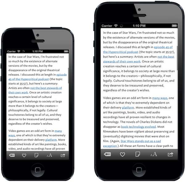 Algunas reflexiones sobre un posible futuro iPhone de 5 pulgadas