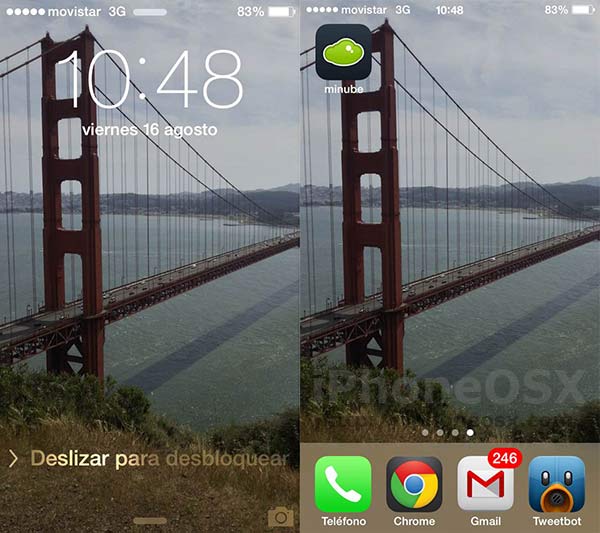 Cómo usar un fondo de pantalla Paralax con iOS 7 en el iPhone