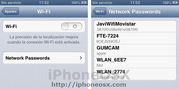 Tweak NetworkList para iPhone