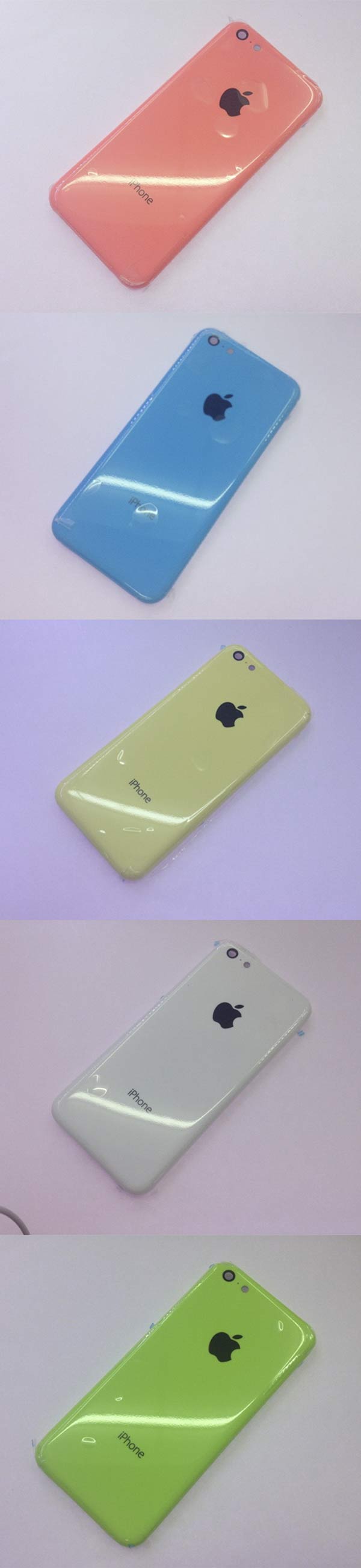 Se filtran fotos de las cinco carcasas disponibles del iPhone 5C