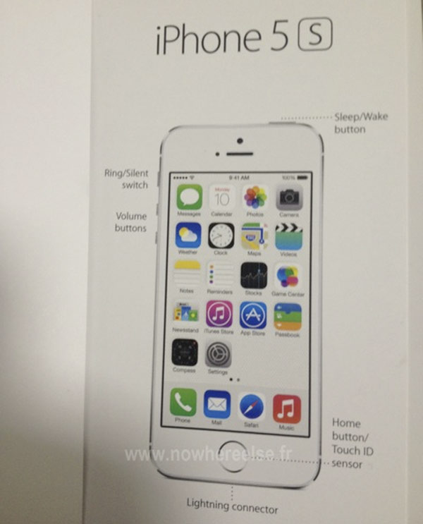 Una imagen del manual del iPhone 5S confirmaría el sensor de huellas