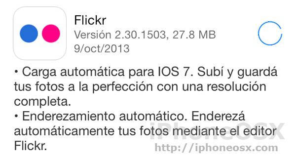 Flickr para iPhone