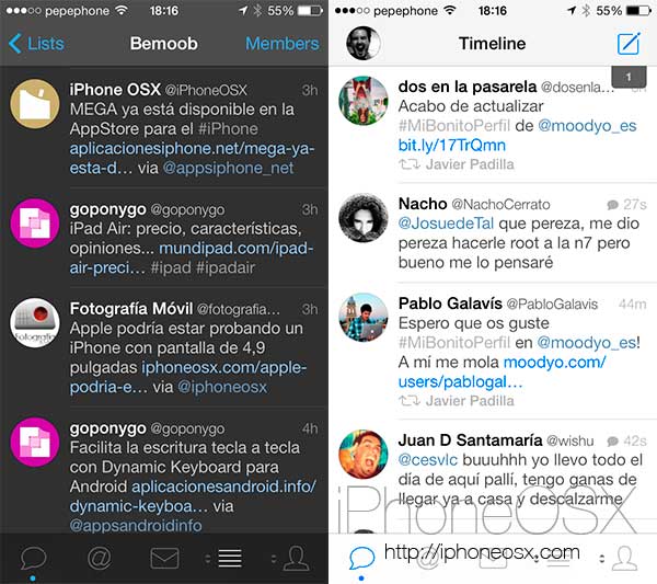 Tweetbot 3.2 para iPhone se lanza con un tema oscuro