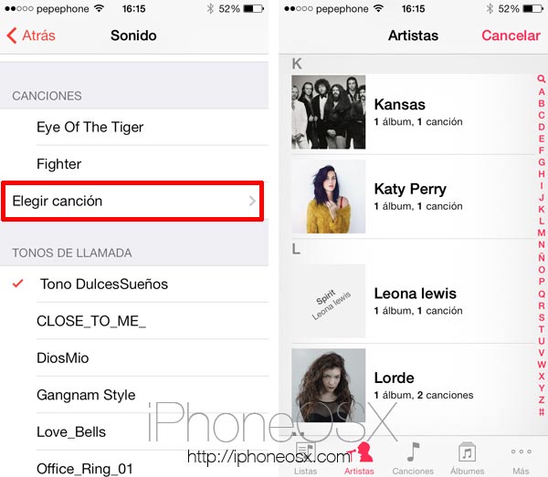Cómo poner una canción como sonido de la alarma en el iPhone en iOS 7