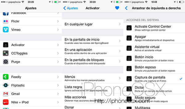 Activator es el mejor tweak de Cydia para el iPhone