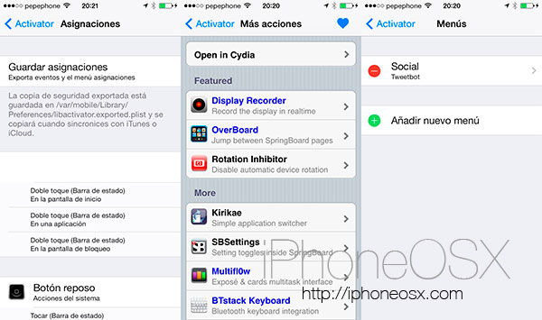 Activator es el mejor tweak de Cydia para el iPhone