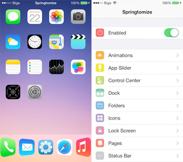 Springtomize 3: el mega tweak para personalizar el iPhone