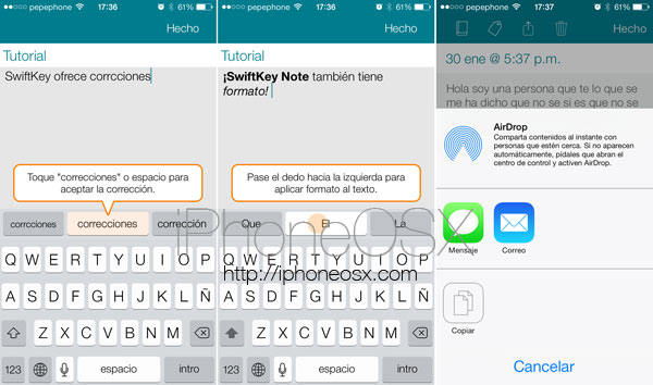 Utiliza el teclado SwiftKey en el iPhone