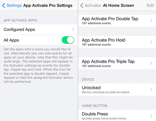 Añade funciones a los iconos de escritorio con App Activate