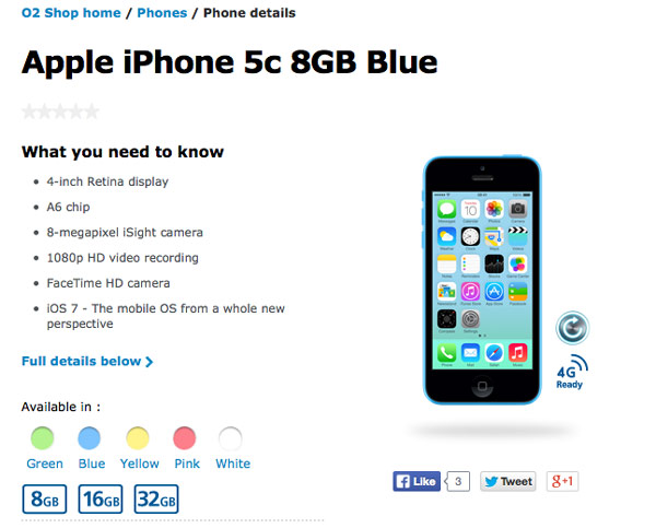 Ya es real: iPhone 5C de 8 GB con un precio no demasiado bajo