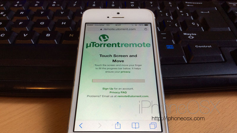 Como acceder a uTorrent de manera remota desde el iPhone
